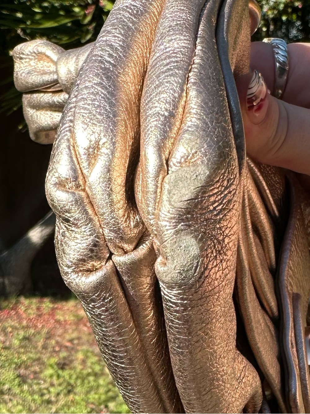 Coach Gold Metallic Madeline Shoulder Bag - Picture 4 of 7
